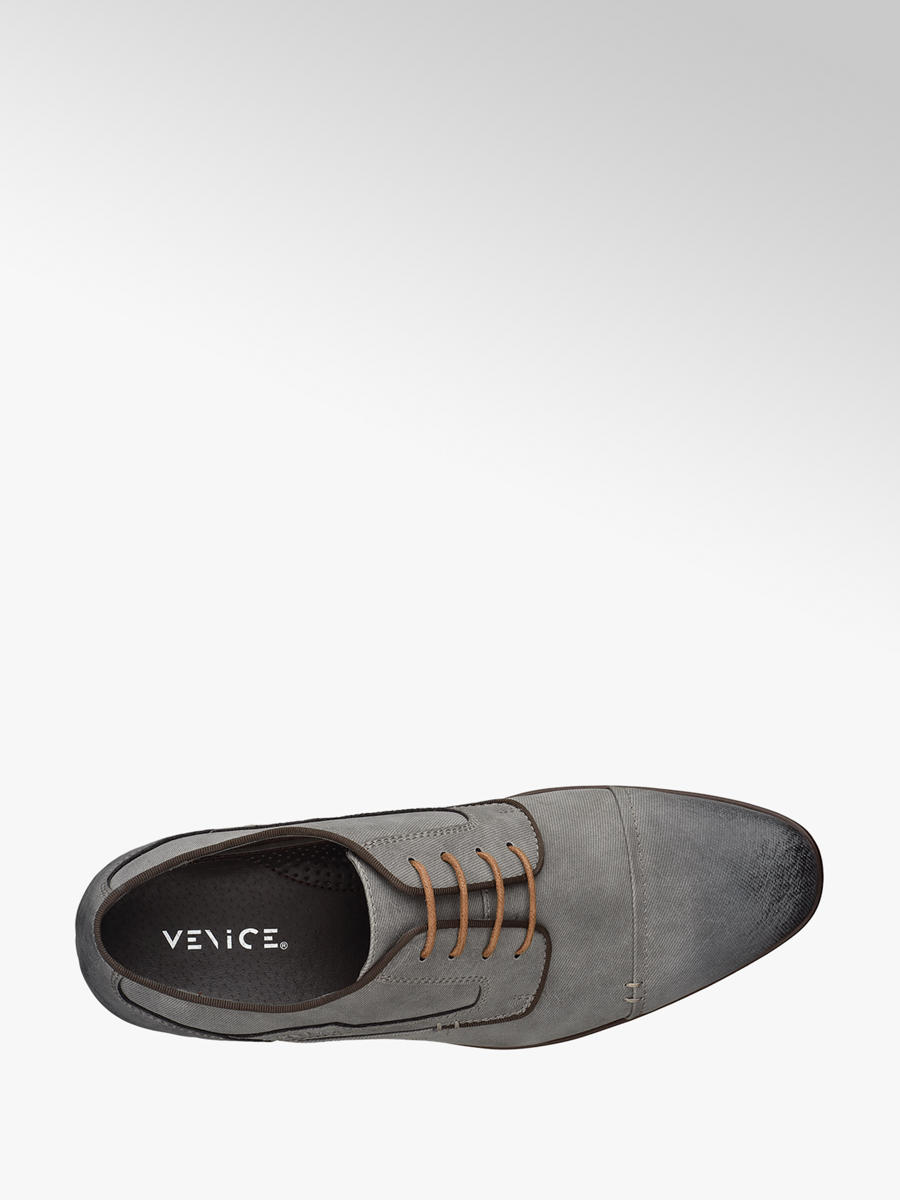 Venice Grijze geklede veterschoen Gratis Bezorgd & Retour Venice Zwarte geklede lak veterschoen Gratis Bezorgd